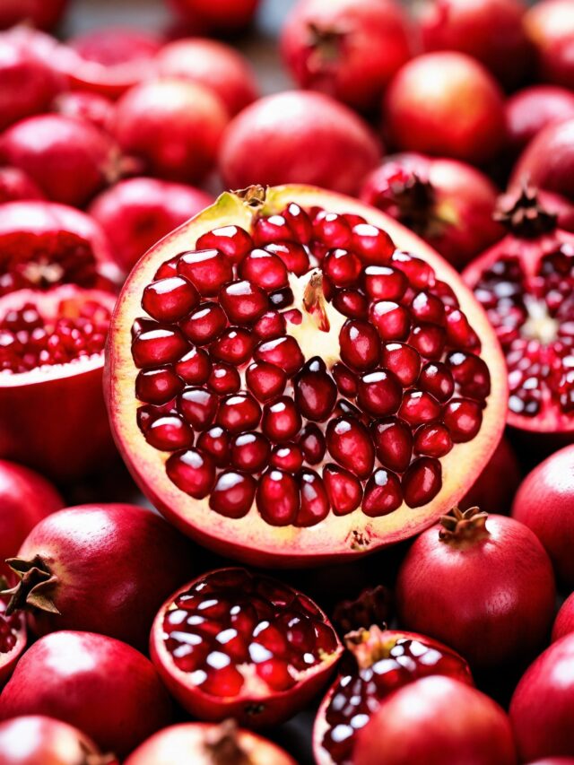 6 health benefits of having pomegranate.